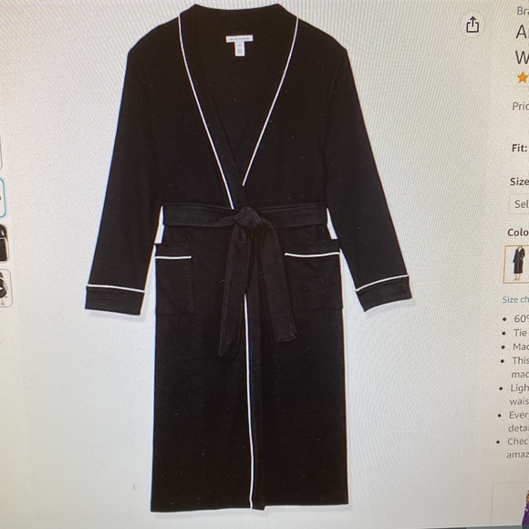 🆕 Amazon Essentials Women’s Lightweight Waffle Full-Length Robe - Picture 7 of 14